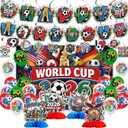 World Soccer Cup 2026 Party Decoration, Complete Celebration Kit, Party Supplies for Football Fans, World Soccer 2026 Celebrations