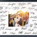 GraduatePro 16x20 Signature Picture Frame Board for 8x10 Photo with Signable Mat for Birthday Party Graduation Wedding Guest Book