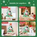 BACH AND BOUJEE 3D Tabletop Felt Christmas Tree Sewing Kit Cute Snowman DIY Felt Kit Christmas Room Decorations Project Christmas Gift Idea Xmas Tree Fun Home Activities Supplies