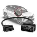 AMHTDOL OBD Adapter Fit for Toyota 22 Pin OBD1 to 16 Pin OBD2 Diagnostic Cable,Compatible with Toyota Vehicle 22pin Connector, Work with OBD2 Scanner Tool/Code Reader