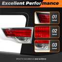 TO2803115 Inner Tail Light w/O Bulb Compatible with 2014-2016 Highlander Right Side Rear Brake Lamp Taillight 815800E050