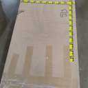 Shintenchi Modern Farmhouse Sideboard Buffet Cabinet with Storage with 3 Doors,42" Barn Doors Buffet Cabinet with Storage, Wood Coffee Bar Cabinets with Adjustable Shelf for Kitchen Living Room,White