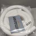 Pool Filter Hose for Intex Above Ground Pools 1.25" Diameter x 59" Long Compatible with Intex 607, 637 Models 330/530/1000 GPH Pool Filter Pumps, 1-1/4 Inch Pool Hose with 6 Metal Clamps - 3 Pack