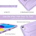 Soke Case for iPad (A16) 11th Generation 11-inch 2025, iPad 10th Generation 10.9-inch 2022, with Built-in Screen Protector and Kickstand, Rugged Full Body Protective Cover - Violet | A16, 11th Generation, 2025, 2022, Kickstand