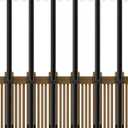 6 Pack 5Ft String Light Poles,Light Poles for Outside String Lights,Outdoor Light Poles with Fork,Metal Pole Stand for Patio,Backyard,Deck