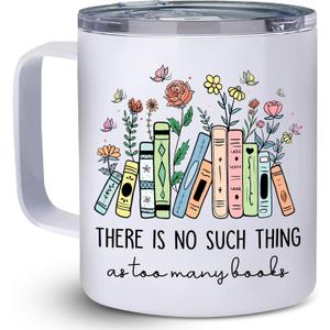 Book Lover Gifts - Books Lover Coffee Mugs - There Is No Such Thing Mug - Christmas Cup For Book Lovers - Librarian, Library Mug For Women - Bookish Gifts For Readers - Birthday Gift Bookworm