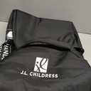 J.L. Childress Padded Backpack Car Seat Bag - Car Seat Travel Bag for Airplane, Fits Most Baby & Infant Carriers & Bootsters, Accessories for Gate or Baggage Check, AirTag Compatible - Deluxe, Black