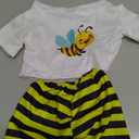 2 Pcs bee Clothes Outfit Fit Most 12-16 Inch (Bee Style,Yellow and Black)