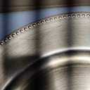 MAONAME Gold Charger Plates Set of 12, 13" Plastic Plate Chargers with Beaded Rim, Electroplated Charger for Dinner Plates, Round Chargers for Table Setting, Wedding Decor