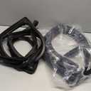 Two Automotive Door Weather strips Designed to Ensure a Tight Door Seal, Reducing Noise, Dust, and Water Leaks (Unknown Car Model and Item Brand) Black, 2 Pcs