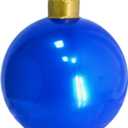 ULLIKI Christmas Decorations Inflatable Ball- Large PVC Outdoor Christmas Ornaments- Giant Hanging Yard Tree Decor for Outside Holiday (Blue)