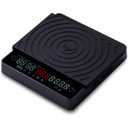Smart Coffee Scale Easy Use Digital Espresso Scale with Timer, Auto Tare & Flow Rate Indicator Compact Rechargeable Weight Scale for Drip Coffee, Pour Over & Matcha