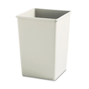 Rubbermaid Commercial Products Untouchable 35 Gal Square Container Gray for Offices/Mailrooms/Classrooms/Areas of High Waste Generation