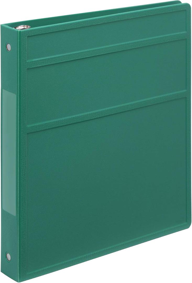Carstens 1-Inch Heavy Duty 3-Ring Binder - Side Opening, Teal, Durable Plastic, Precision No-Gap Rings, Waterproof Cover, No Pockets, Holds 125 US Letter Sheets, BPA-Free, Made in USA (8711-3R)