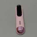 Go Brush Pro 2026 Hair Straightener Brush 300 Million Negative Ionic Portable Cordless Hair Straightener for Women with 4 Temps Fast Heating MCH Ceramic Coating Smooth Frizz - Free Hair Gift for Women, Pink