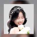 2 x BohoBliss Handmade Rhinestone Wedding Headband Flower for Bridal Bridesmaids Flower Girls, Wedding Headpieces prom Hair Accessories (Silver, Bridesmaid) (1 Count (Pack of 1))