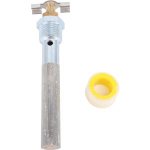 RV Water Heater Anode Rod with Drain Valve, 4.5 X 1/2in NPT Quick Drain Design Anode Rods Replacement for Atwood Water Heater