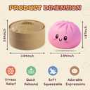 Dumpling Squishy 4 Pack, Dumpling Squishies Fidget Sensory Toys, Colorful Dumplings Stress Balls for Anxiety Relief, Bao Bun Squishy for Kids Adults Presents
