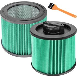 DXVC4003 HEPA Cartridge Filter Replacement Fit for DEWALT 4 Gallon Wet Dry Vacuum Cleaners, Washable and Reusable Compatible with DXV04T, DXV05P, DXV05S, DXV08S, DXV06G (2 Pack)