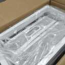 5-Tier Craft Organizer Cart with Wheels,Craft Organizers and Storage with Drawers,Lockable Wheels Rolling Utility Cart with DIY Divider,Office Supply Organizer,Ideal for Studio,Office,Bedroom,White