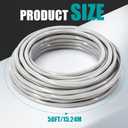 Copkim 50Ft 4-4-4-6 SER Aluminum Service Entrance Cable 600V - UL Listed Electrical Wire for Above Ground Sub Panel Feeder, 4 AWG 3 Conductor with 6 AWG Neutral - Residential/Commercial Panel