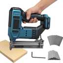 Cordless Brad Nailer for Makita 18V Battery (Tool Only), 2-in-1 Electric Nail/Staple Gun, 18 Gauge Brushless with 2000 Nails for Wood Carpentry, 2 Modes (for Makita)