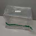 YAN & HIN 3 pcs/set Large Clear Storage Bins with Lids - Stackable, Transparent Pantry Storage with Handles - Nest Nicely for Clutter Organizer (11 "L x 7.5" W x 6.1 "H)