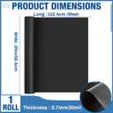 Amylove 20" x 5 ft Extra Large Magnetic Sheets Roll for Crafts, 30 Mil Black Flexible Vinyl Non Adhesive Cuttable Backing Sheet for Die Arts Refrigerator Metal Storage