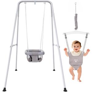2 in 1 Baby Jumper with Swing, Indoor and Outdoor Use, Baby Jumpers and Bouncers