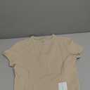 GYM RAINBOW Short Sleeve Workout Tops for Women, Cropped Workout Shirts Slim Fit Crew Neck Athletic Gym Running T Shirts (Medium)