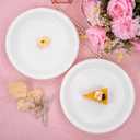 WELLIFE White Plastic Plates 9 Inch -150 Count for Party, Disposable Plastic Party Plates for Wedding Dinner Birthday Engagement