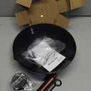 Souped Up Recipes 10 Inch Carbon Steel Wok For Electric, Induction and Gas Stoves 