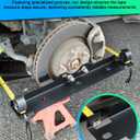 Premium Wheel Alignment Tool with Hanging Holes, Stainless Steel Toe Alignment Tool Plates, Black