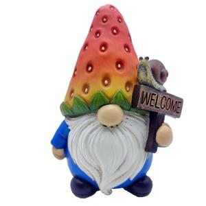 Etlemonde Strawberry Gnome Garden Decor Statue Cute Outdoor Statue Ideal Gnome Decoration Gift for Gardens, Patios, and Lawns
