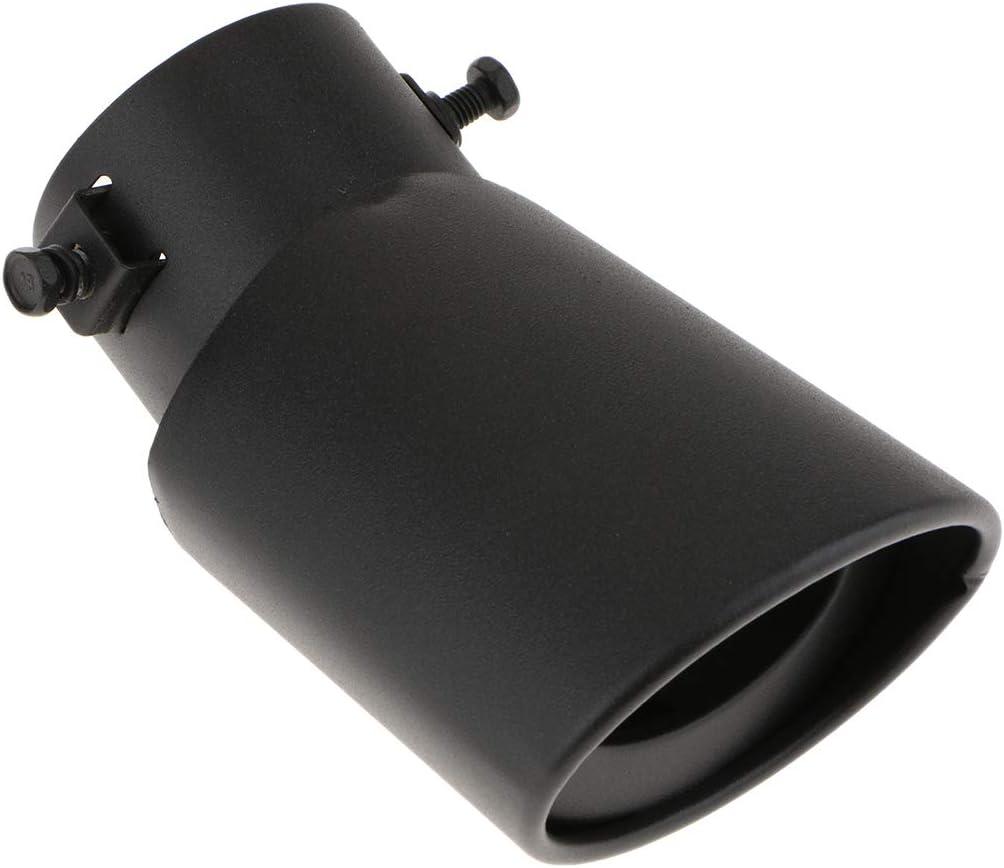 2.5 Exhaust Tips,Universal 1.5 2.25-2.5 Inch Inlet Exhaust Pipe,Stainless Steel Car Muffler Bolt-On Design,Adjustable For Most Vehicles Exterior Rear Tip Pipe (Black Curved)