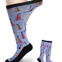 Diabetic Socks for Women & Men Extra Wide, Over The Calf Non Binding Lymphedema Neuropathy Swollen Feet for Women Men