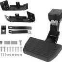 Retractable Truck Side Bed Step Compatible with 2017-2022 Ford F250 F350 Super Duty Folding Side Bed Step Replace# 75413-01A