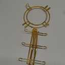 Tea Cups Holder,Gold Metal Coffee Cup Tea Cups Rack,Foldable Organizer for Coffee Cup Spoon and Saucers