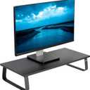 VIVO Monitor and Laptop Stand, 24 inch Desktop Riser, Black, STAND-V000D