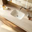 FunStick 24"x200" Beige Granite Counter Top Contact Paper Peel and Stick Countertop Contact Paper Waterproof Marble Wallpaper for Kitchen Bathroom Self Adhesive Vinyl Wrap for Countertops Cabinets