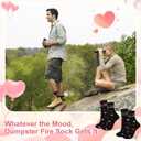 2 Pairs Couple Socks Romantic Gifts Funny Socks with I Love My Boyfriend/Girlfriend for Christmas Anniversary Valentine's Day Gifts