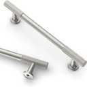 Asidrama 6 Pack 5 Inch(128mm) Brushed Satin Nickel Cabinet pulls Kitchen Cabinet Handles, Cabinet Pulls Kitchen Cabinet Hardware for Cupboard Drawer Pulls 2250 (5" Hole Center)