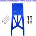 Aluminum Front Skid Plate Skidplate #5837 Compatible with Traxxas Slash 2WD 1/10 RC Car Upgrade Parts(Blue)