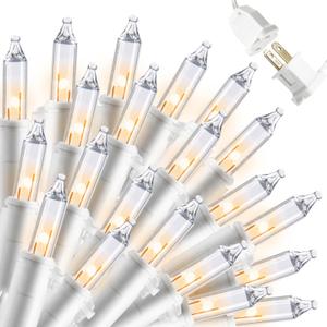 Joiedomi Christmas String Lights Indoor,200(2x100) Mini Warm Fairy Light,43FT Lighting Decor for Patio Dorm Classroom Bedroom Holiday Wedding Party Garland Birthday Festival,White Wire (2100ct)