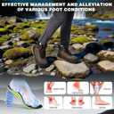 Men's Orthopedic Wide Waterproof Hiking Boots: Comfortable Plantar Fasciitis Arch Support Diabetic Foot Pain Relief Trail Sneakers, Backpacking Travel Gowalk Training Walking Shoes Brown Size 10.5
