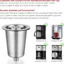 Reusable Stainless Steel Filter Cup for Cuisinart, Compatible with Cuisinart #SS-RFC HomeBarista Reusable Filter Cup (2 Pack)