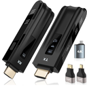 Beyn 4K Wireless HDMI Transmitter and Receiver, 4K Input & Output,2026 Upgraded LED Display,Plug and Play,Wireless HDMI Extender,Compatible with PC/Laptop/Camera/HDTV/Projector/TV Box