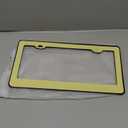 Real Carbon Fiber License Plate Frame, 100% Pure Carbon Fiber Frame, Black License Plate Holder Coverwith Screw Caps, Anti-Vibration Pads, (Forged 2 Hole)