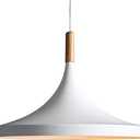 Light Battery Operated Pendant Light with Remote Control,White Ceiling Pendant Lights Fixtures,Nordic Style Hanging Lamp for Dining Room,Battery Powered Pendant Lighting Fixtures,Bedroom Home Decor