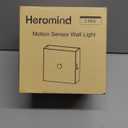 Heromind 2 Pack Motion Sensor Wall Light, 3 Modes Wireless LED Indoor Up/Down Wall Sconce, Rechargeable Battery Powered Brightness Adjustable Wall Lamps, Black